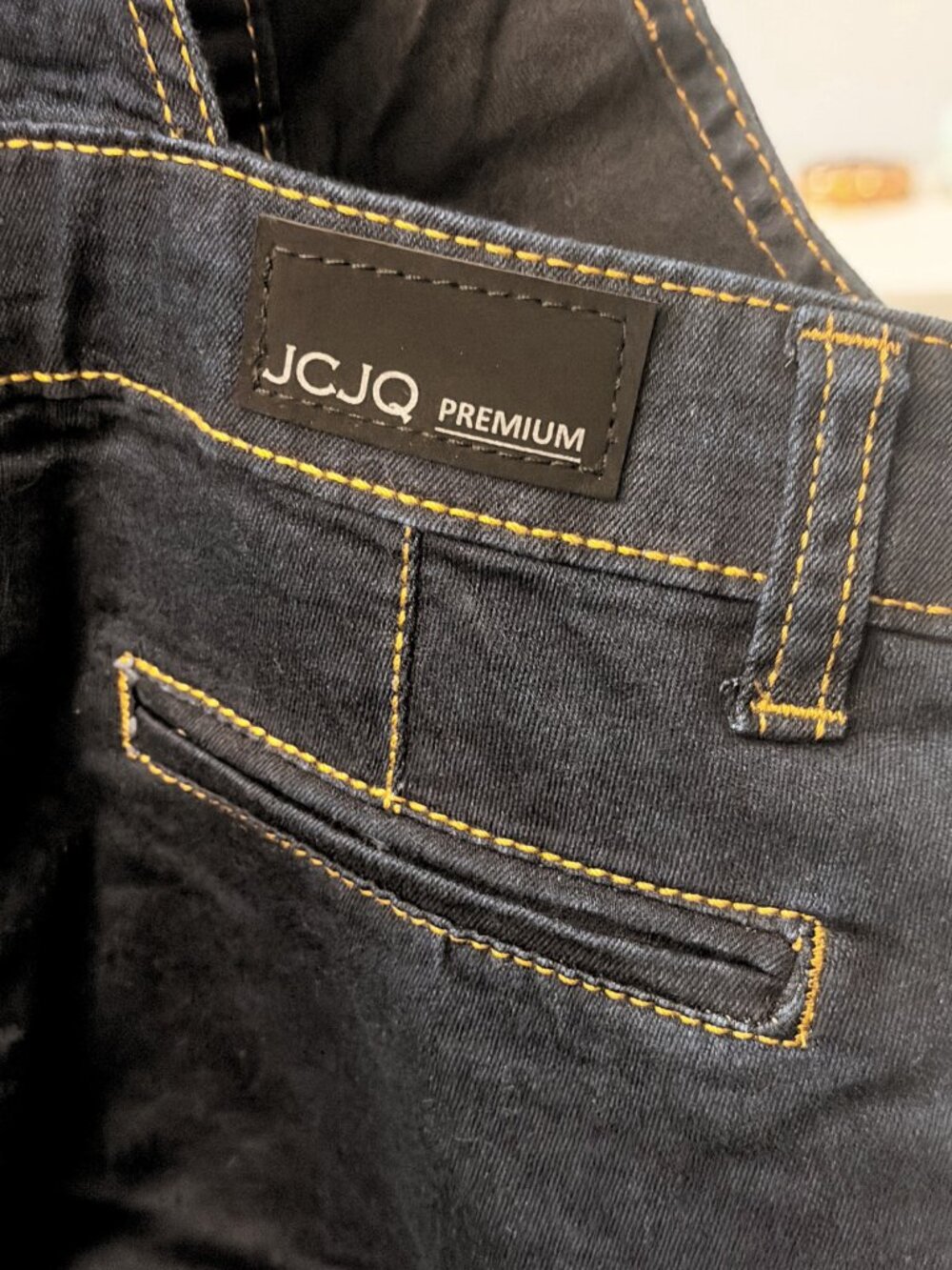 JC JQ PREMIUM Women’s Dark Wash Blue Denim Spandex Overalls Jumpsuit Y2K Look S - Picture 5 of 8